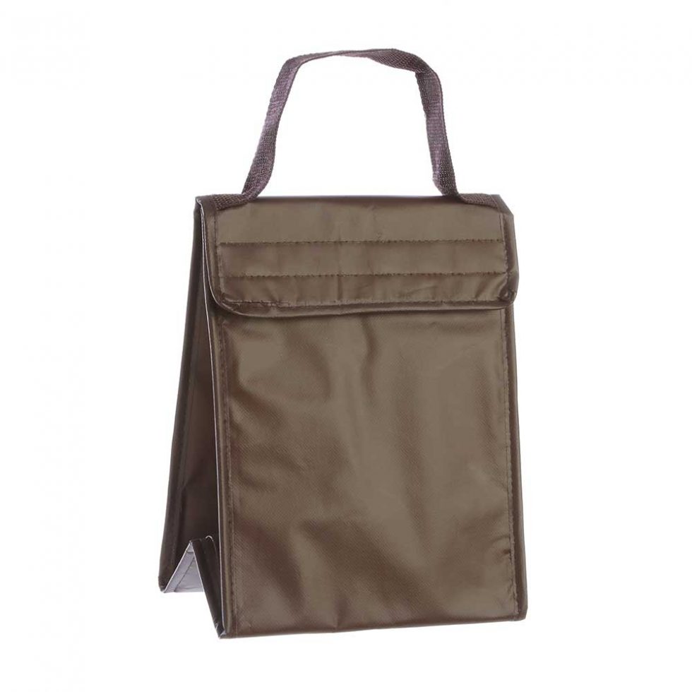 Bolsas Isotérmica con fuelle marrón